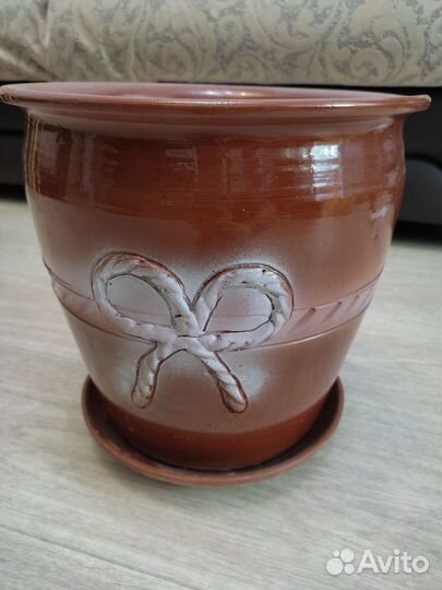 Горшок для цветов керамика большой
