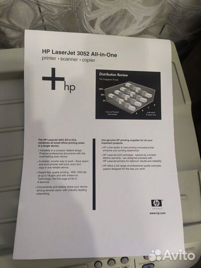Лазерный мфу HP 3052