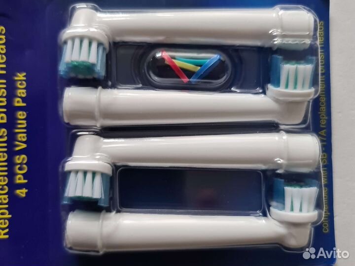 4 насадки для зубной щетки braun oral b