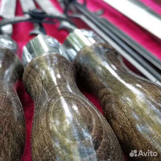 Подарочный набор для шашлыка № 5 шампура фляга