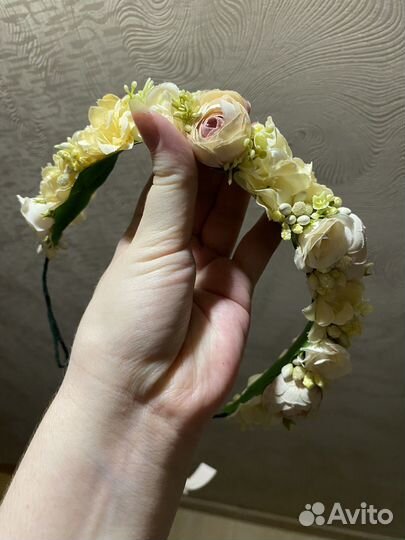 Венок на голову из цветов