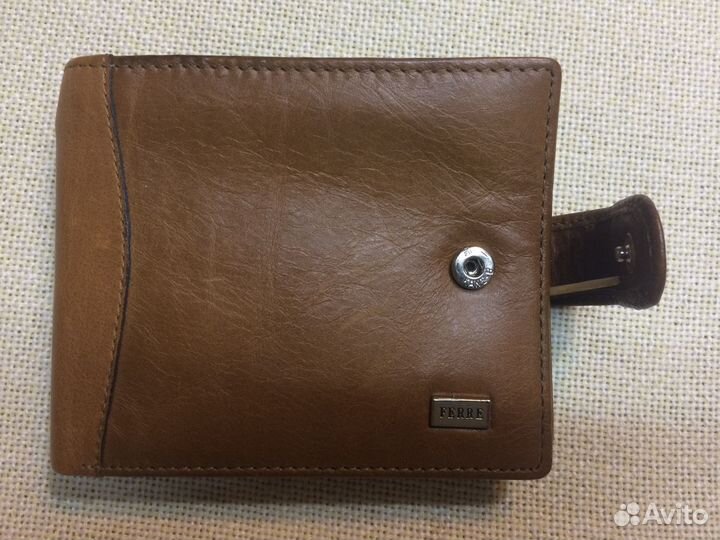 Кошелек\портмоне кож горчичн цвет благородный