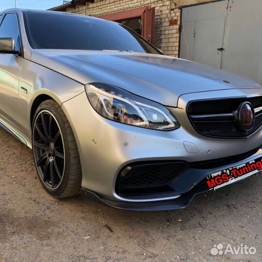 Губа (B) карбон для Mercedes E63 AMG w212 рест