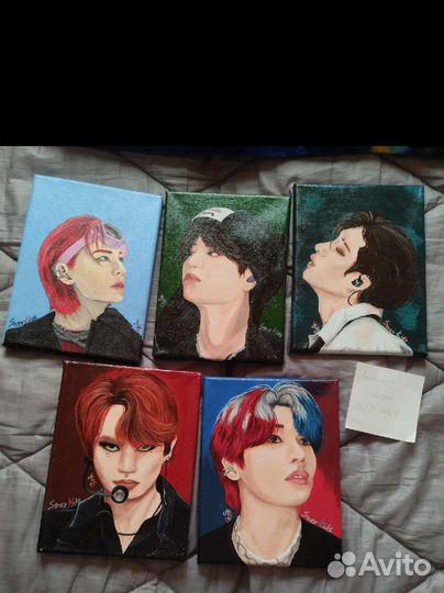 Картина акрил stray kids