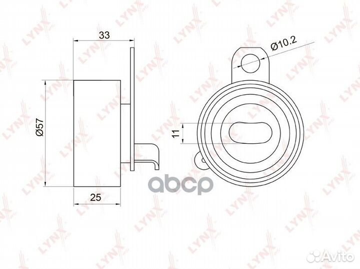 Ролик натяжной ремня грм PB1067 lynxauto