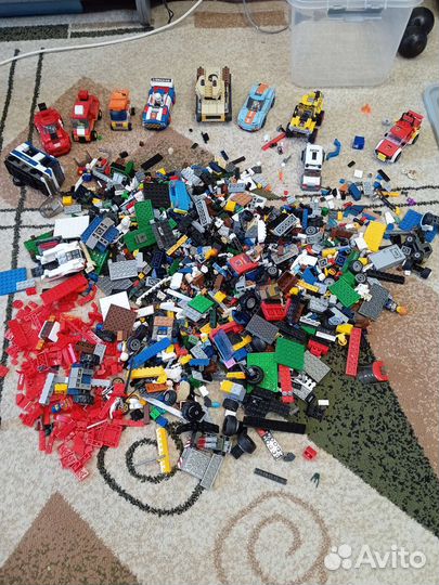 Конструктор лего вперемешку