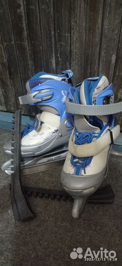 Коньки детские раздвижные 34 37