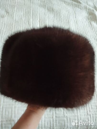 Норковая шапка мужская