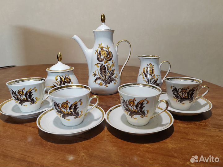 Сервиз кофейный Рижского фарфорового завода RPR