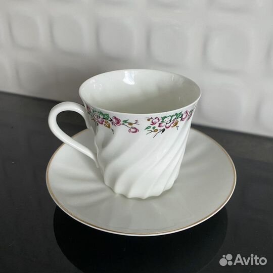 Кофейная чашка, блюдце Лфз