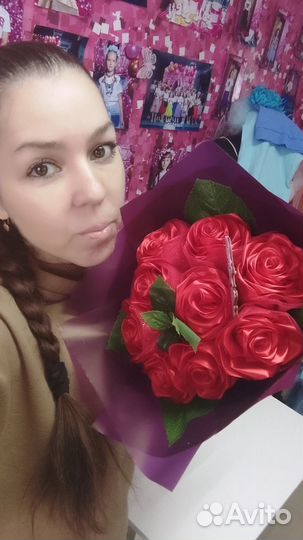 Букет из атласных лент в наличии