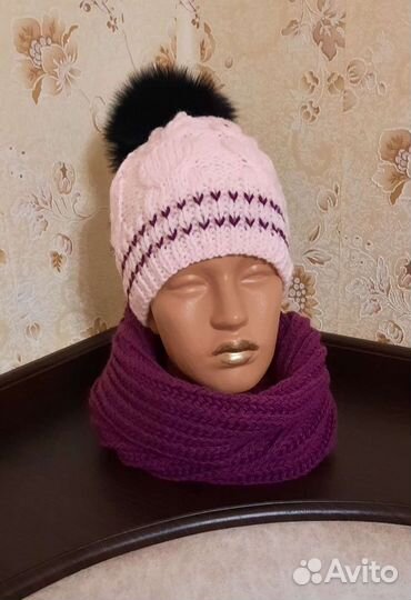 Шапка и шарф-хомут