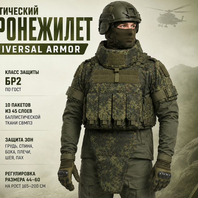Бронежилет Universal Armor пиксель