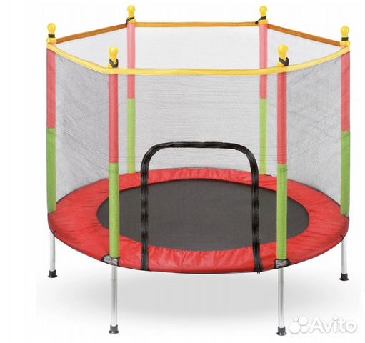 Детский батут с сеткой