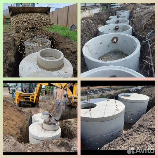 Септики из колец Жби под ключ за 1 день Биосептики