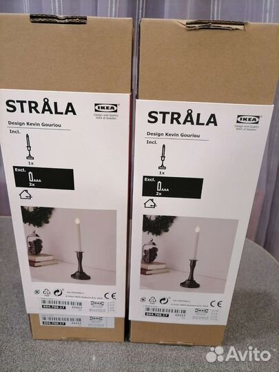 Новогодние гномы, свечи Икея