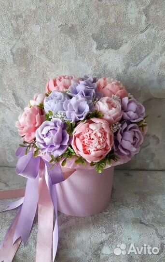 Букет цветов из мыла ручная работа