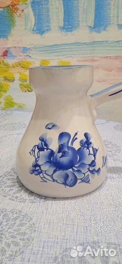 Турка фарфоровая гжель
