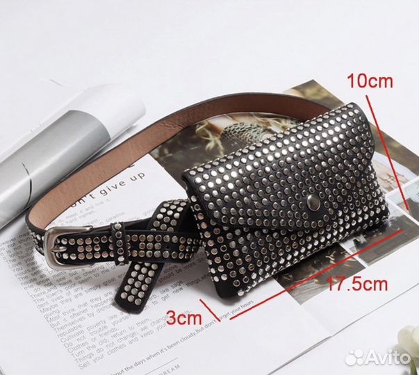 Кожаная поясная сумка