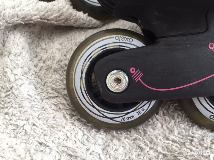 Ролики oxelo fit 3 + защита fila + сумка oxelo
