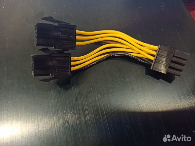 Кабель переходник 8 pin на 2х6 pin