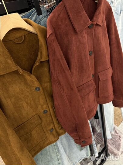 Жакет замшевый zara