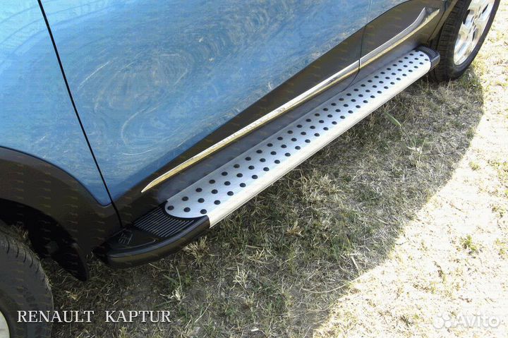 Пороги подножки алюминиевые Sapphire Silver защита