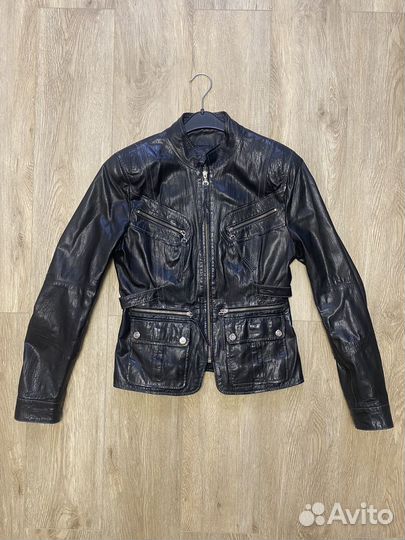 Куртка кожаная женская, размер 42-44 (S/M)
