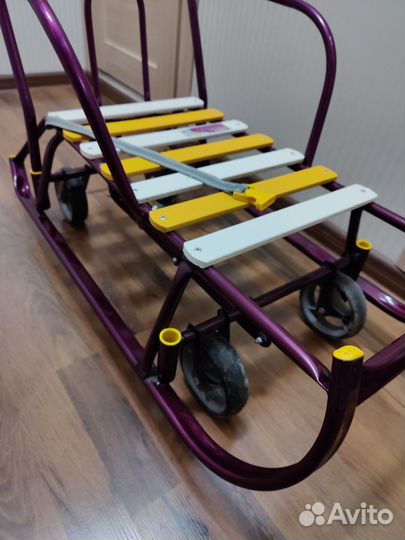 Детские санки с колесами Тимка 6