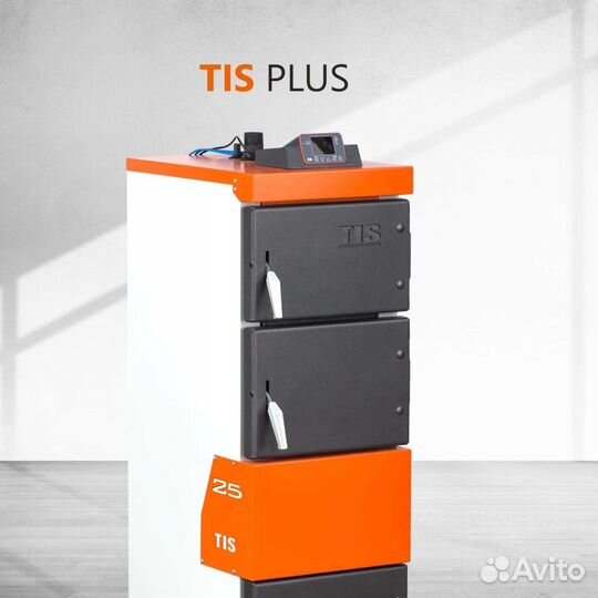 Котел твердотопливный полуавтоматический Plus TiS