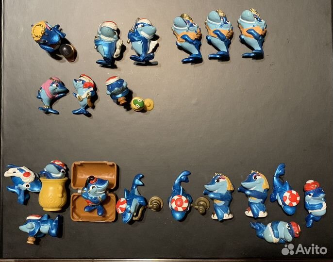 Киндер Гномы Лягушки Бегемоты Акулы Машинки Утки