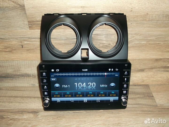 Магнитола Nissan Qashqai J10 Android с крутилками