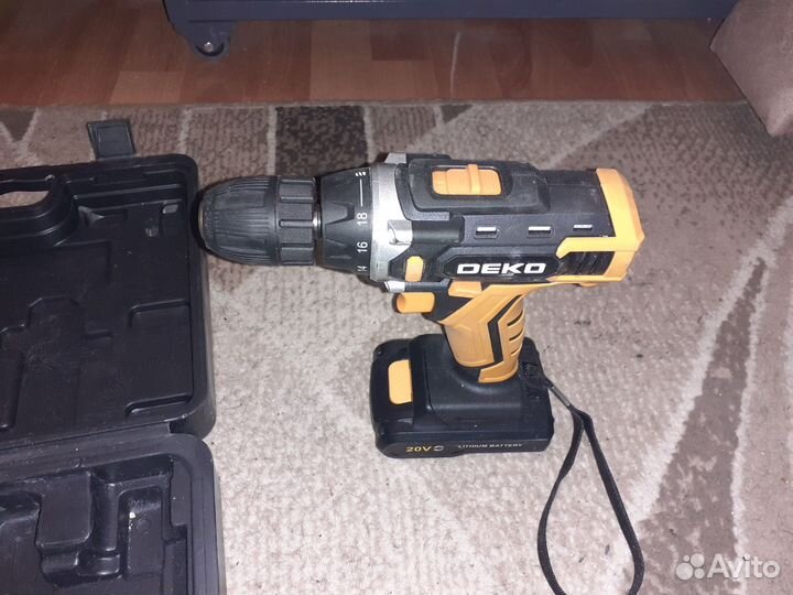 Аккумуляторная дрель Deko 20В dkcd20FU