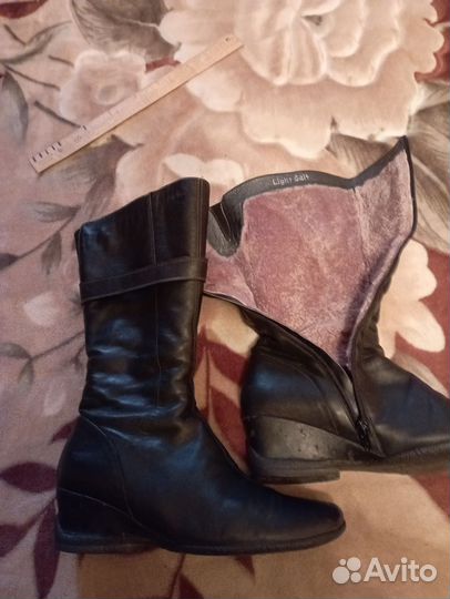 Сапоги женские натуральная кожа 39