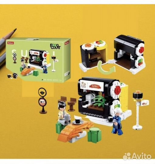 Sluban конструктор блочный суши бар