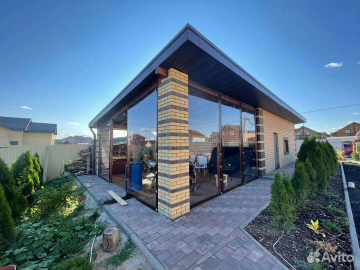 Мягкие окна для беседки