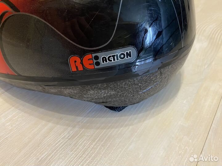 Шлем Re action огненый