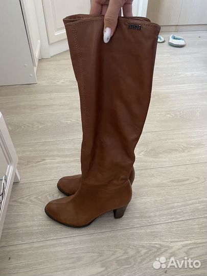 Сапоги кожаные