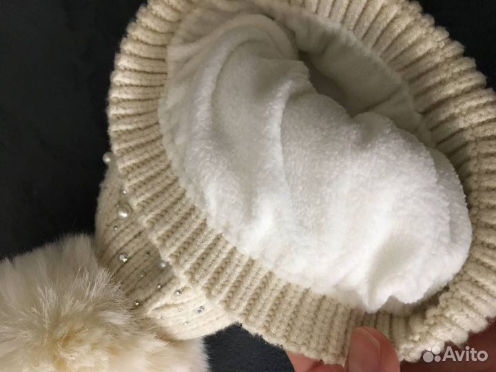 Шапка зимняя для девочки 1,5 года
