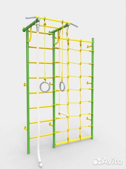 Детская шведская стенка с сеткой Rokids