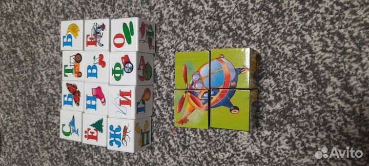 Детали лего и кубики