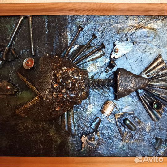 Картина панно в стиле стимпанк