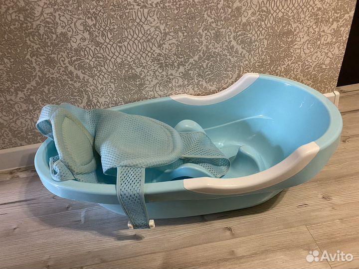 Детская ванночка с горкой и гамаком