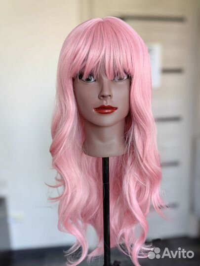 Парик розовый Барби