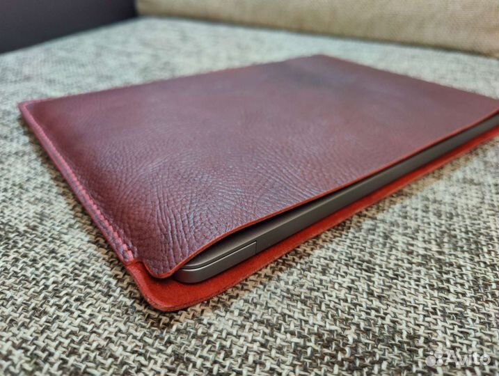 Чехол на Макбук Macbook 13 кожаный handmade