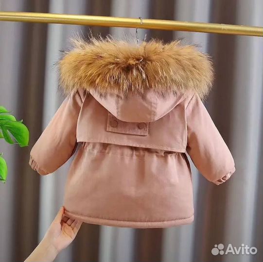 Пальто куртка теплая на девочку 92 98