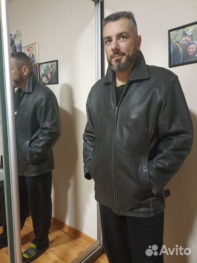 Кожаная куртка мужская