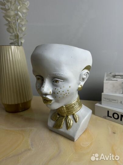 Статуэтка для интерьера бюст девушка африканка