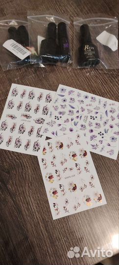 Лаки, наклейки