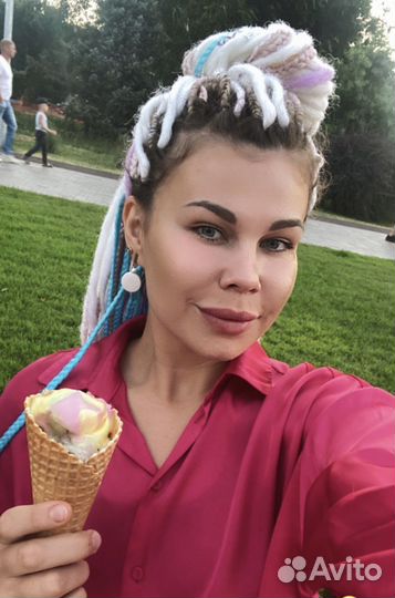 Комплект дреды с косами